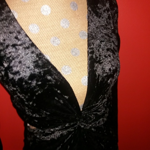 NWT Revolve Blue Life Black Velvet BB Dress - Picture 7 of 8